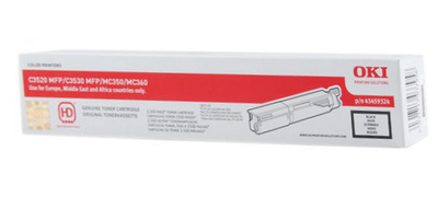OKI 43459324 Schwarzer Originaltoner - C3530MFP / C3520MFP