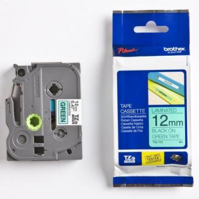 Brother TZE-731 (12MM) Black Original Laminated Label