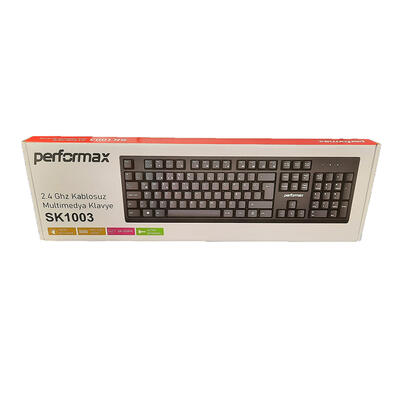 Performax SK1003 Kablosuz Siyah Q Klavye