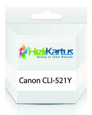 Canon CLI-521Y (2936B004AA) Gelbe Muadil-Patrone