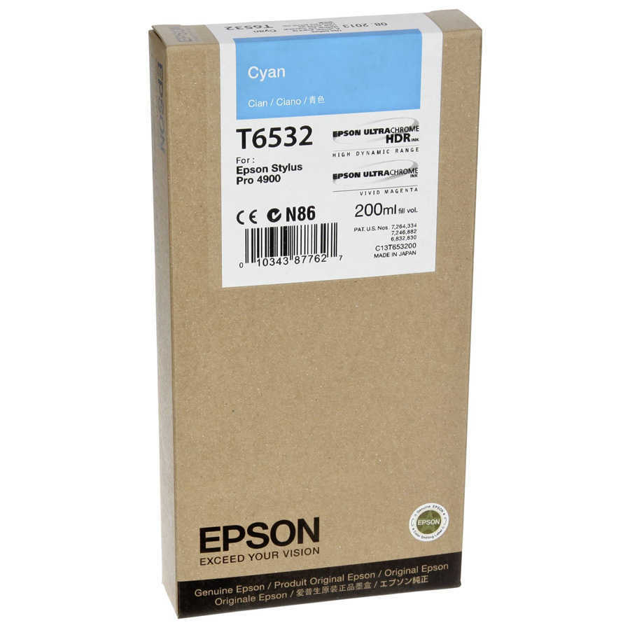 Epson C13T653200 (T6532) Blau, Originalpatrone - Sty
