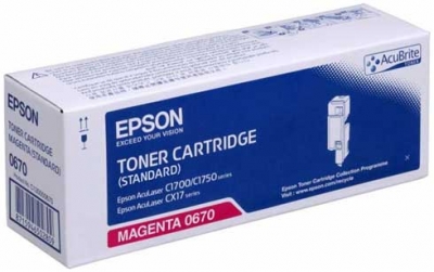 Epson CX17/C1700 S050670 Red Original Toner-Standard Capacity
