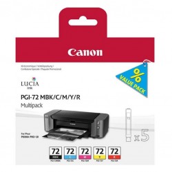 Canon PGI-72 MBK /CMYR (6402B009AA) Multipack Original Cartridge - Pixma Pro-10