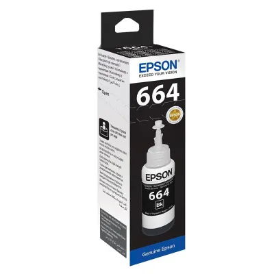 Epson C13T66414A (T6641) Siyah Orjinal Mürekkep Ka
