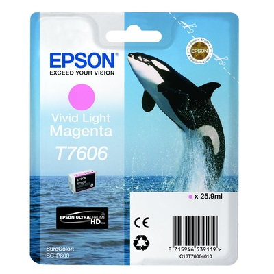 Epson C13T76064010 (T7606) Açık Kırmızı Orjinal Ka