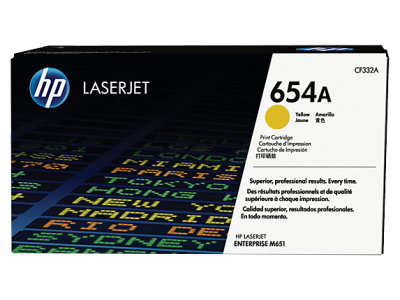 HP CF332A (654A) Yellow Original Toner - LaserJet M651