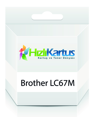Brother LC67M / LC1100M Kırmızı Muadil Kartuş - DC