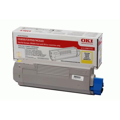 OKI 43865721 Sarı Orjinal Toner - C5850 / C5950