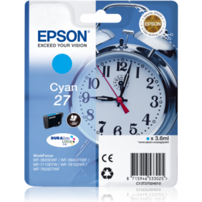 Epson C13T27024020 (27) Mavi Orjinal Kartuş - WF-3