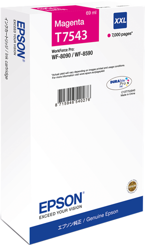 Epson C13T754340 (T7543) Originaltintepatrone – Rot.