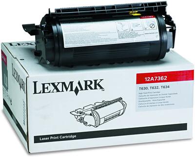 Lexmark 12A7362 Siyah Orjinal Toner - T634 / T630d