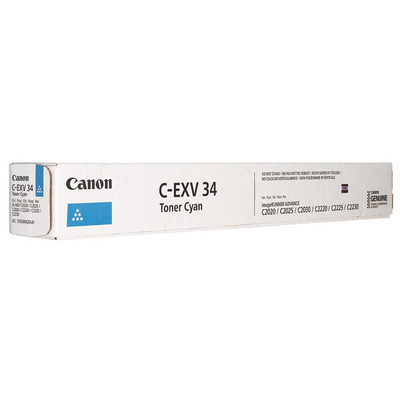 Canon C-EXV34C (3783B002AA) Cyan Original Toner - IR-C2020 / IR-C2030