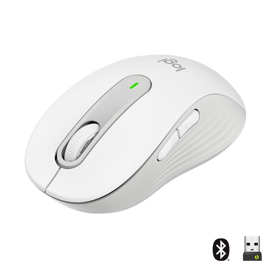 Logitech M650 Signature (910-006255) White Silent Small Size (Right Hand) Wireless Mouse