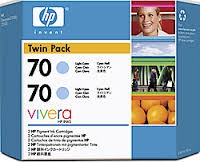 HP CB351A (70) Açık Mavi Orjinal Kartuş 2li Paket