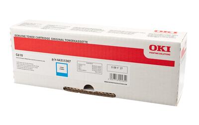 OKI 44315307 Cyan Original Toner - C610
