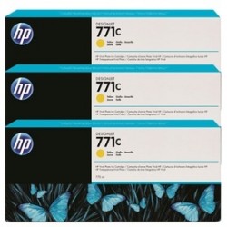 HP B6Y34A (771C) Sarı 3lü Plotter Kartuşu - Design