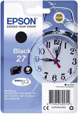 Epson C13T27014010 (27) Schwarze Orjinalpatrone — WF-