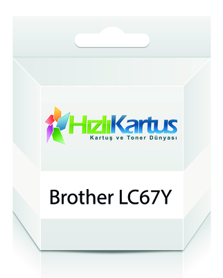 Brother LC67Y / LC1100Y Sarı Muadil Kartuş - DCP-3