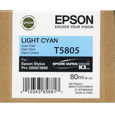 Epson C13T580500 (T5805) Açık Mavi Orjinal Kartuş