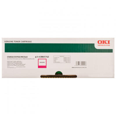 OKI 43865742 Magenta Original Toner Cartridge - C5850 / C5950
