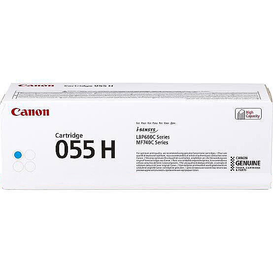 Canon CRG-055H (3019C004) Cyan Original Toner - LBP664Cdw / MF741Cdw