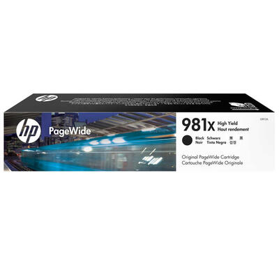 HP L0R12A (981X) Black Original Cartridge High Yield - PageWide 556dn / MFP586z(Ex)