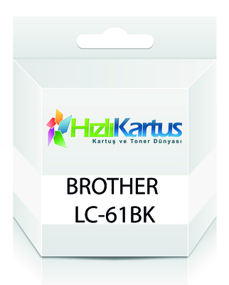 Bruder LC61BK Black Muadil Cartridge — MFC-490ZCARTKEEP0002ZXQ