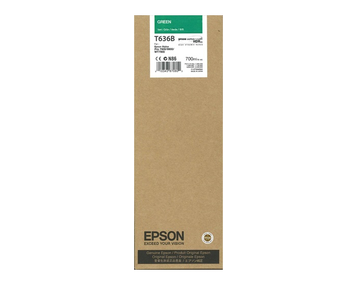 Epson C13T636B00 (T636B) Green Original Ink - Stylus Pro 7700 (Ex)