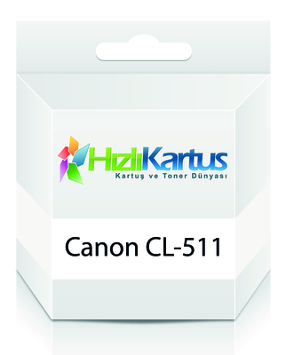 Canon CL-511 (2972B007) Renkli Muadil Kartuş