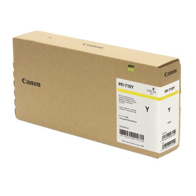 Canon PFI-710Y (2357C001) Yellow Original Cartridge - TM-2000 / TM-3000