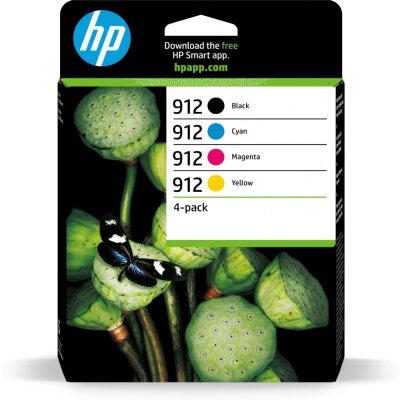 HP 6ZC74AE (912) 4-Color Original Cartridge Set - OfficeJet Pro 8012 / 8013 (Ex)