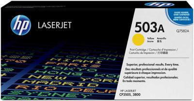 HP Q7582A (503A) Gelbe Originaltonerpatrone - Laserjet 3600