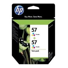 HP C9503AE (57) 2li Paket Renkli Orjinal Kartu