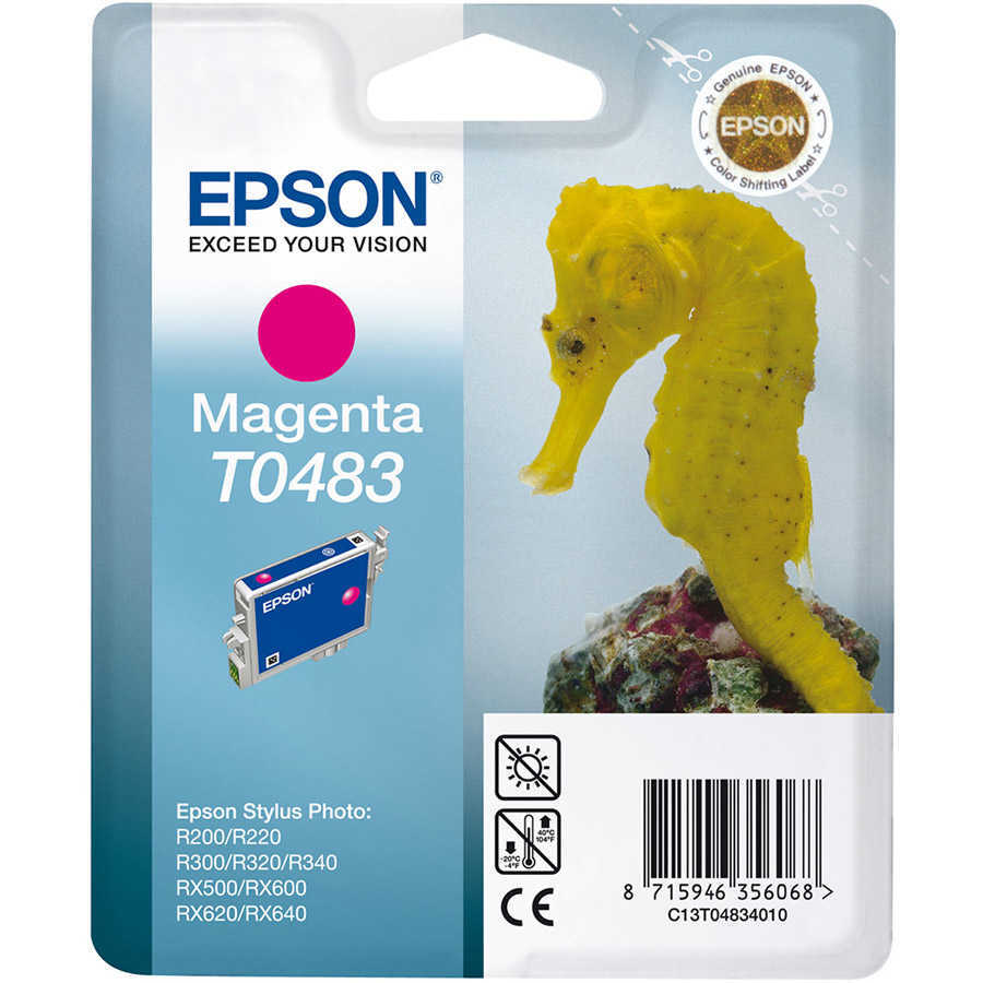 Epson C13T048340 (T0483) Original-Patrone, Rot -