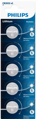 Philips CR2032P5/01B CR2032 Lityum Pil 5li Kartela
