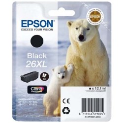 Epson C13T262140 (26XL) Siyah Orjinal Kartuş - XP-