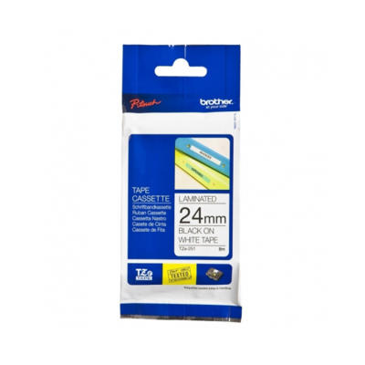 Brother TZE-251(24MM) White Laminated Label