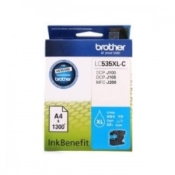 Brother LC535XLC High Capacity Cyan Original Cartridge - DCP-J105