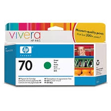 HP C9457A (70) Grüne Original Plotter Kartusche - Designjet Z2100 (Beschädigte Box)