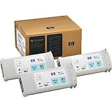 HP C5070A (81) 3lü Açık Mavi Plotter Kartuşu - Des