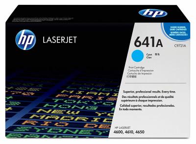 HP C9721A (641A) Cyan Original Toner Cartridge - LaserJet 4600 (B)