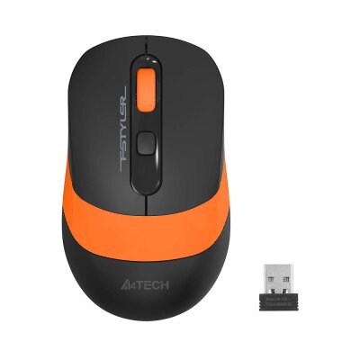 A4 Tech FG10 Schwarzorangen-optische drahtlose Maus