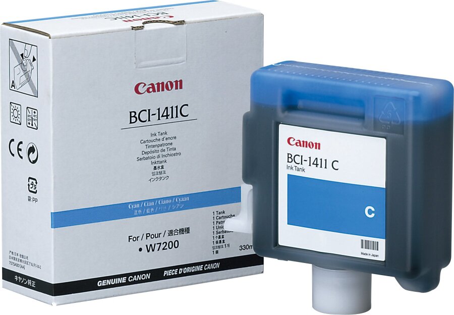 Canon BCI-1411C (7575A001) Cyan Original Cartridge - W7200 (Ex)