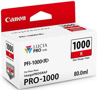 Canon PFI-1000R (0554C001) Kırmızı Orjinal Kartuş