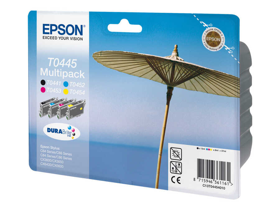 Epson C13T04454020 (T0445) 4er-Pack Originalpatronen - Standard.