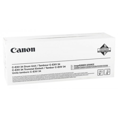 Canon C-EXV34 BK (3786B003) Black Original Drum Unit - IR-C2020 / IR-C2030