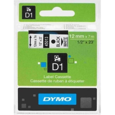 Dymo 45013 D1Q Black Orjinal Tag auf Weiß