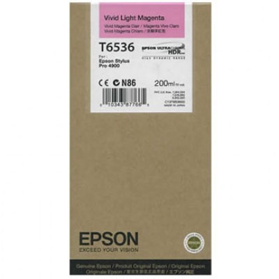 Epson C13T653600 (T6536) Light Magenta Original Ink - Stylus Pro 4900 (Without Box)