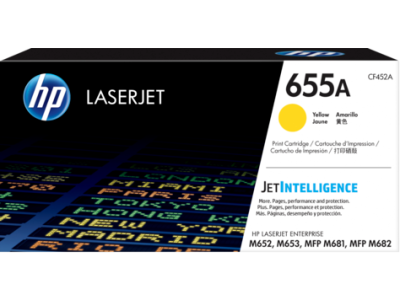 HP CF452A (655A) Gelbe Originaltonerpatrone - Laserjet M652dn / M653dn