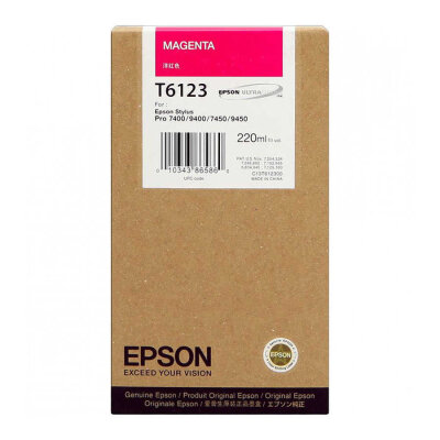 Epson C13T612300 (T6123) Kırmızı Orjinal Kartuş -
